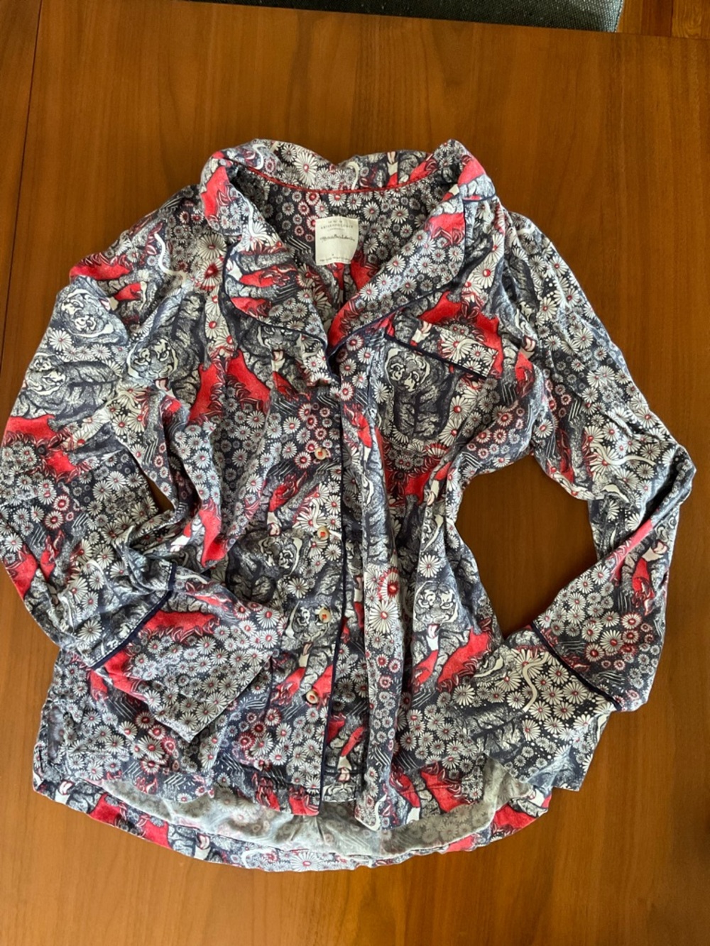 Anthropologie Florence Balducci Menagerie Pajama Set, VGUC - Picture 5 of 10